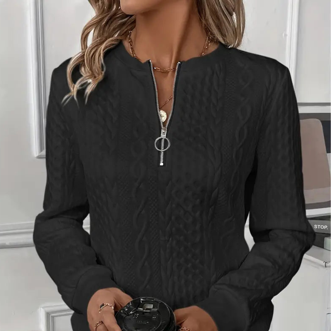 MAYA - Maglione premium con zip