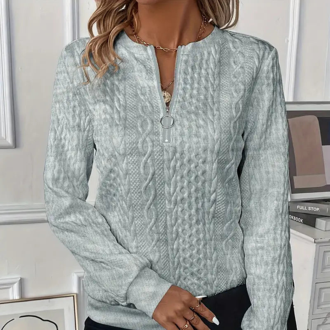 MAYA - Maglione premium con zip