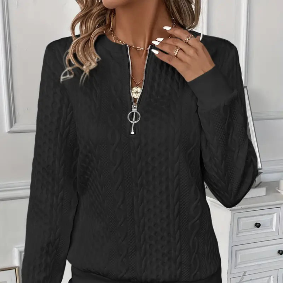 MAYA - Maglione premium con zip