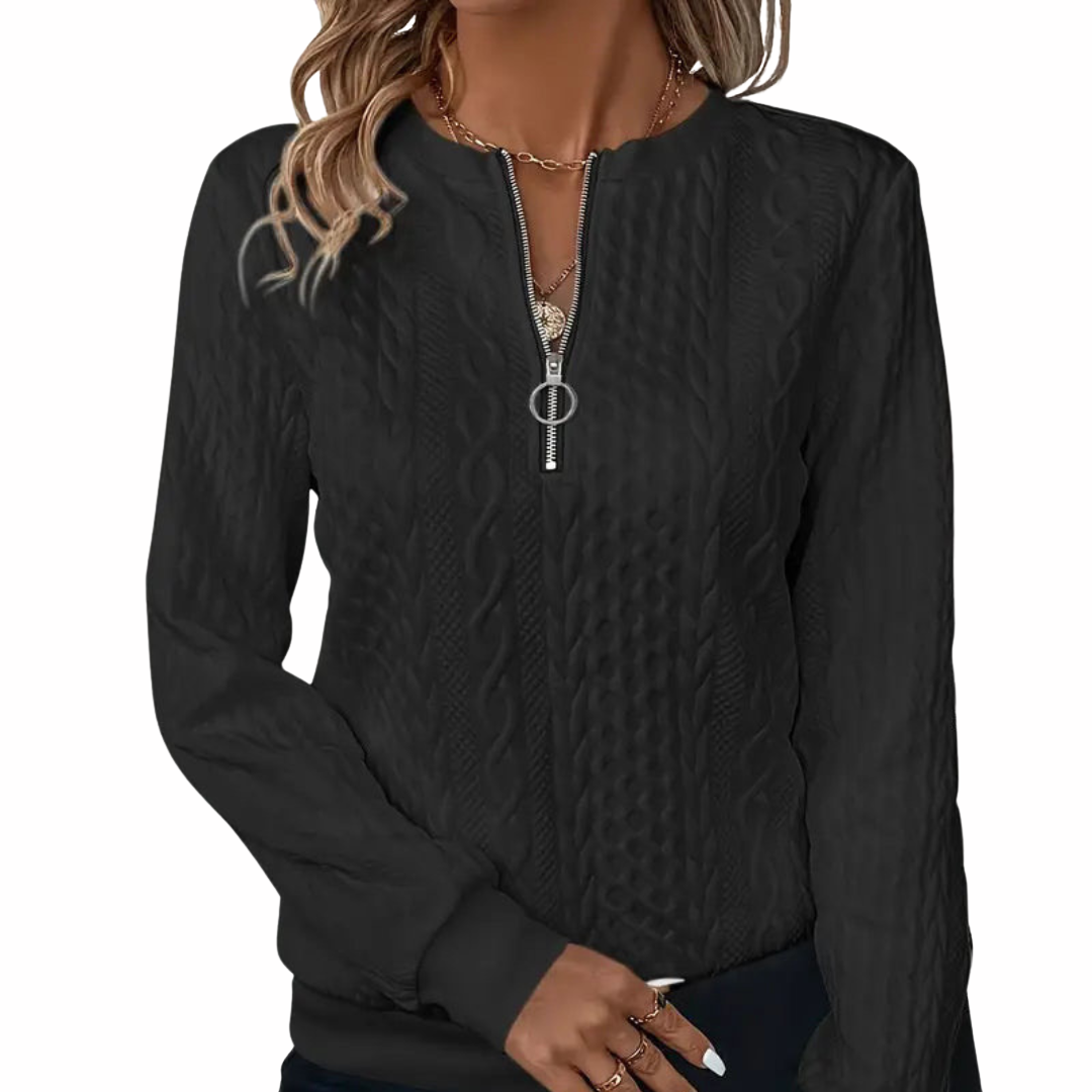 MAYA - Maglione premium con zip