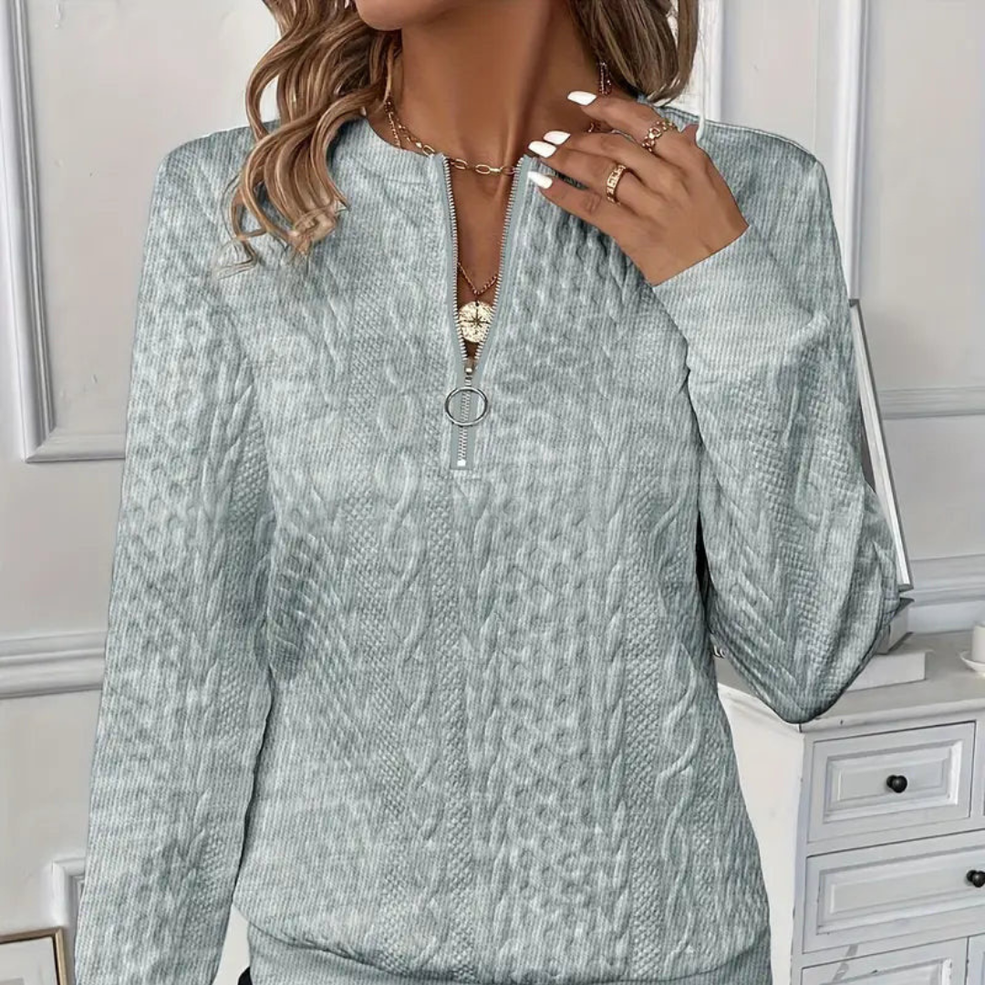 MAYA - Maglione premium con zip