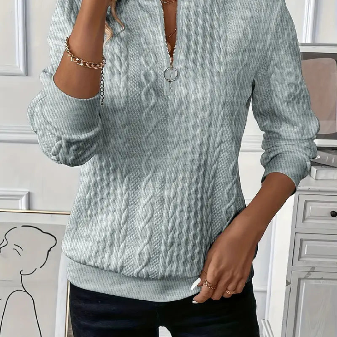 MAYA - Maglione premium con zip